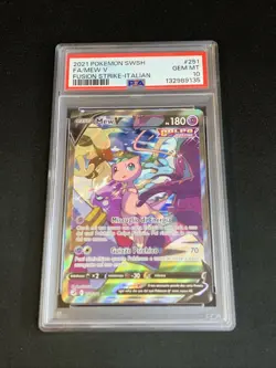 Pokemon TCG PSA 10 MEW V 251/264 COLPO FUSIONE 2021 ITA ITALIANO - Image 2