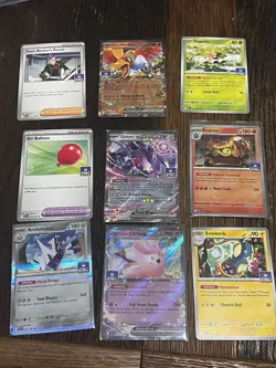 Asia Exclusive Gym Promo Pokemon Clefairy Ex Genesect Ex Ho-oh Ex Petrel… - Image 1