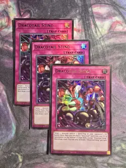 3x Dracotail Sting 1st Edition Ultra Rare BLGG-EN136 Yu-Gi-Oh! - Image 1