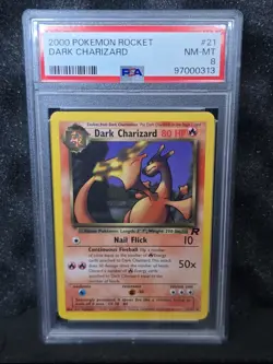 2000 Pokemon Dark Charizard 21/82 Non Holo Team Rocket - PSA 9 - Image 1