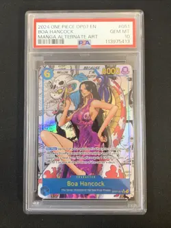 ONE PIECE TCG PSA 10 BOA HANCOCK OP07-051 SR - 2024 ENG ENGLISH MANGA - Image 1