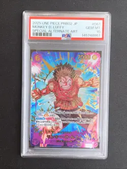 One Piece TCG PSA 10 MONKEY D. LUFFY SP EB02-061 SEC - JAP JAPANESE JP JPN - Image 1