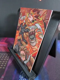 Endeavor Hawks Hand Drawn 1/1 Sketch Art Card Studio My Hero Academia Blacklight - Image 3