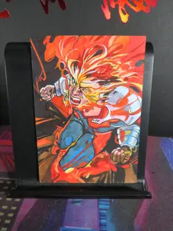 Endeavor Hand Drawn 1/1 Sketch Art Card Studio My Hero Academia Blacklight - Image 1