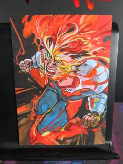 Endeavor Hand Drawn 1/1 Sketch Art Card Studio My Hero Academia Blacklight - Image 2