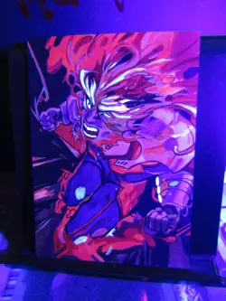 Endeavor Hand Drawn 1/1 Sketch Art Card Studio My Hero Academia Blacklight - Image 5