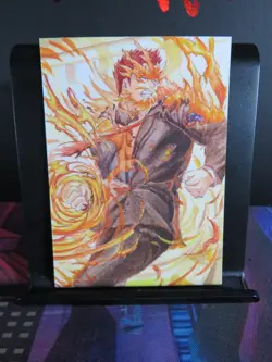 Endeavor Hand Drawn 1/1 Sketch Art Card Studio My Hero Academia Blacklight - Image 1
