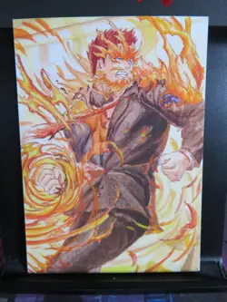 Endeavor Hand Drawn 1/1 Sketch Art Card Studio My Hero Academia Blacklight - Image 2