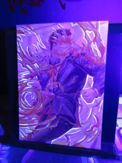 Endeavor Hand Drawn 1/1 Sketch Art Card Studio My Hero Academia Blacklight - Image 5