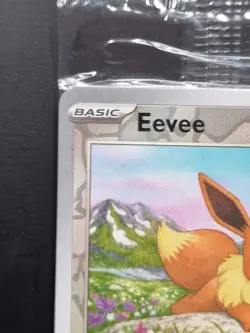 Eevee Pokemon Day Stamp Prismatic Evolutions Set TCG Card 074/131 Sealed - Image 3
