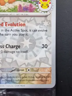 Eevee Pokemon Day Stamp Prismatic Evolutions Set TCG Card 074/131 Sealed - Image 5