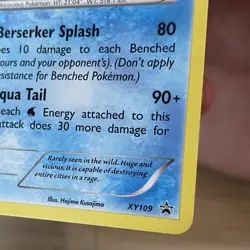 Gyarados XY109 Black Star Promo Pokemon Card Shiny Holo LP - Image 5