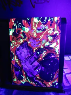 Endeavor Hand Drawn 1/1 Sketch Art Card Studio My Hero Academia Blacklight - Image 5