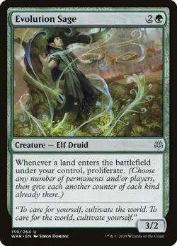 Evolution Sage WAR-159 EX EN MTG - Image 1