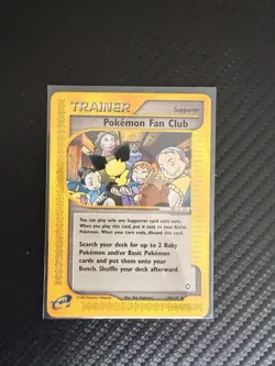 Vintage Pokemon 2002 Pokemon Fan Club Trainer Uncommon Aquapolis 130/147 LP - Image 2