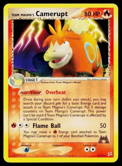 Team Magma's Camerupt 19/95 Team Magma vs Team Aqua Rare Lightly Played - Image 1