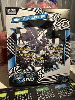 Pokemon TCG New Set Black Bolt Binder Collection - New & Sealed- In Hand - Image 1
