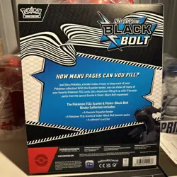 Pokemon TCG New Set Black Bolt Binder Collection - New & Sealed- In Hand - Image 2