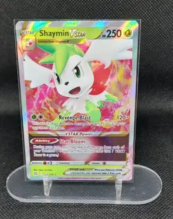 Pokemon TCG Shaymin Vstar Sword & Shield Mfg: Brilliant Stars 014/172 Holo Ultra - Image 1