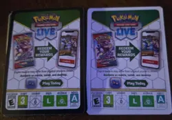 50x Random Pokemon TCG Online Unused Code Cards Sword Darkness Vivid XY Tempest - Image 1