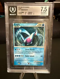 2011 Pokemon Call of Legends Shiny #SL7 Lugia HOLO R BGS 7.5 NEAR MINT+ - Image 1