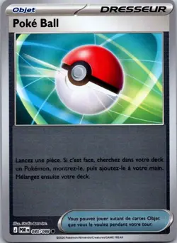 Carte Pokemon Dresseur Poke Ball 080/088 Reverse 2026 - Image 1