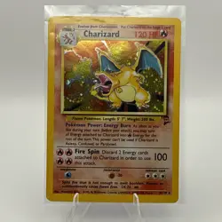 Pokemon Charizard 004/130 Base Set 2 Holo Rare EN 120 HP Stage 2 - Image 1