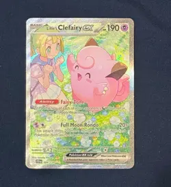 Pokemon Lillie's Clefairy ex SIR 184/159 Journey Together Full Art Holo EN - Image 1