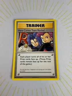 Here Comes Team Rocket! 113/108 Secret Rare Evolutions Pokemon LP - Image 2