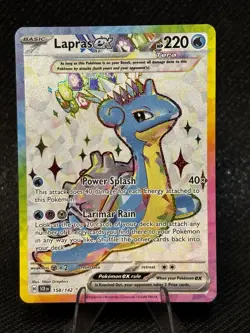 The Pokemon Company Lapras ex 158/142 SV07 Ultra Rare Holo ENG 220HP - Image 1