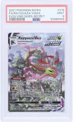 2021 Pokemon SWSH FA/Rayquaza VMAX Evolving Skies Secret - Image 1