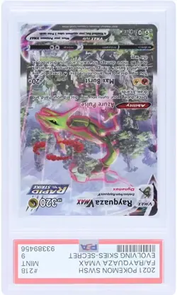 2021 Pokemon SWSH FA/Rayquaza VMAX Evolving Skies Secret - Image 3