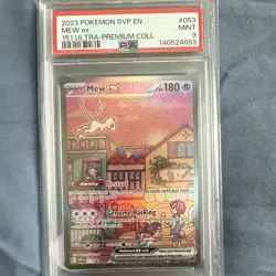 Pokemon TCG 2023 SVP Mew ex #053 EN Holo Promo PSA 9 180 HP Scarlet & Violet - Image 1