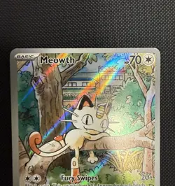 Pokemon TCG Phantasmal Flames Meowth #106/094 Illustration Rare | NM - Image 4