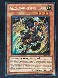 Gladiatorungeheuer Darius LCGX-DE244 Secret Rare Deutsch NM YUGIOH - Image 1