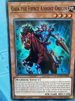 Yugioh Gaia The Fierce Knight Origin ROTD-EN000 Super Rare NM - Image 1