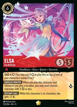 Elsa - Ice Artisan 123/204 Lorcana Whispers in the Well - Image 1