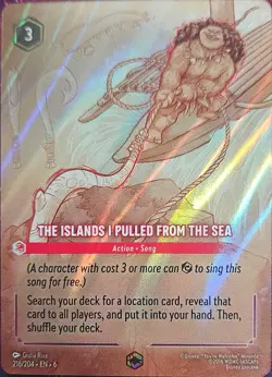 The Islands I Pulled From The Sea (Enchanted) 216/204 Azurite Sea - Lorcana - NM - Image 1