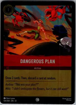 Dangerous Plan 133/204 Foil Wilds Unknown - Lorcana - NM - Image 1