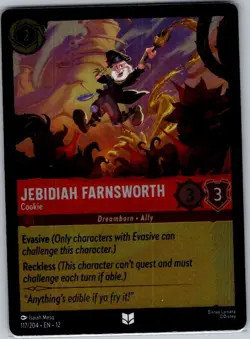 Jebidiah Farnsworth - Cookie 117/204 Foil Wilds Unknown - Lorcana - NM - Image 1