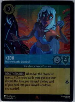 Kida - Discovering the Unknown 157/204 Foil Wilds Unknown - Lorcana - NM - Image 1