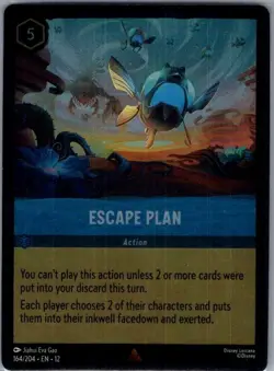 Escape Plan 164/204 Foil Wilds Unknown - Lorcana - NM - Image 1