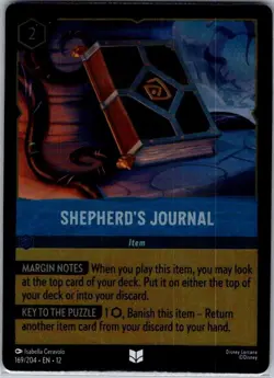 Shepherd's Journal 169/204 Foil Wilds Unknown - Lorcana - NM - Image 1