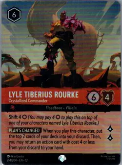Lyle Tiberius Rourke Crystallized Commander (Epic) 214/204 Foil Wilds Unknown NM - Image 1