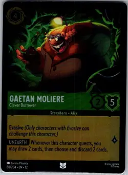 Gaetan Moliere - Clever Burrower 80/204 Foil Wilds Unknown - Lorcana - NM - Image 1