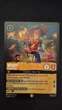Woody - Jungle Guide LEGENDARY 15/204 Wilds Unknown Lorcana - Image 1