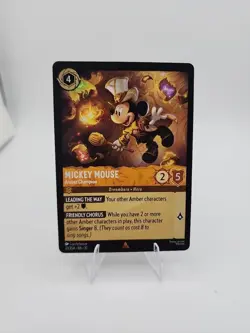 Lorcana Whispers in the Well - Mickey Mouse - Amber Champion - 23/204 - Image 1