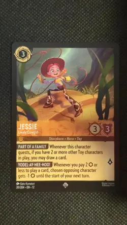 Jessie - Lively Cowgirl SUPER RARE 20/204 Wilds Unknown Lorcana - Image 1