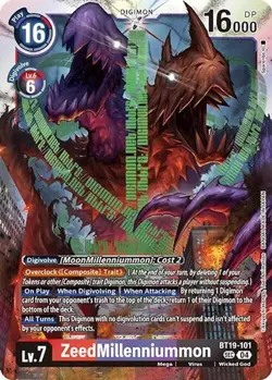 Digimon TCG - [BT18-19-BT19-101 SEC Secret Rare NM] ZeedMillenniummon - Image 1