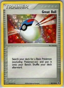 Great Ball 92/112 Reverse Holo - FireRed & LeafGreen - Pokemon Card - LP - Image 1